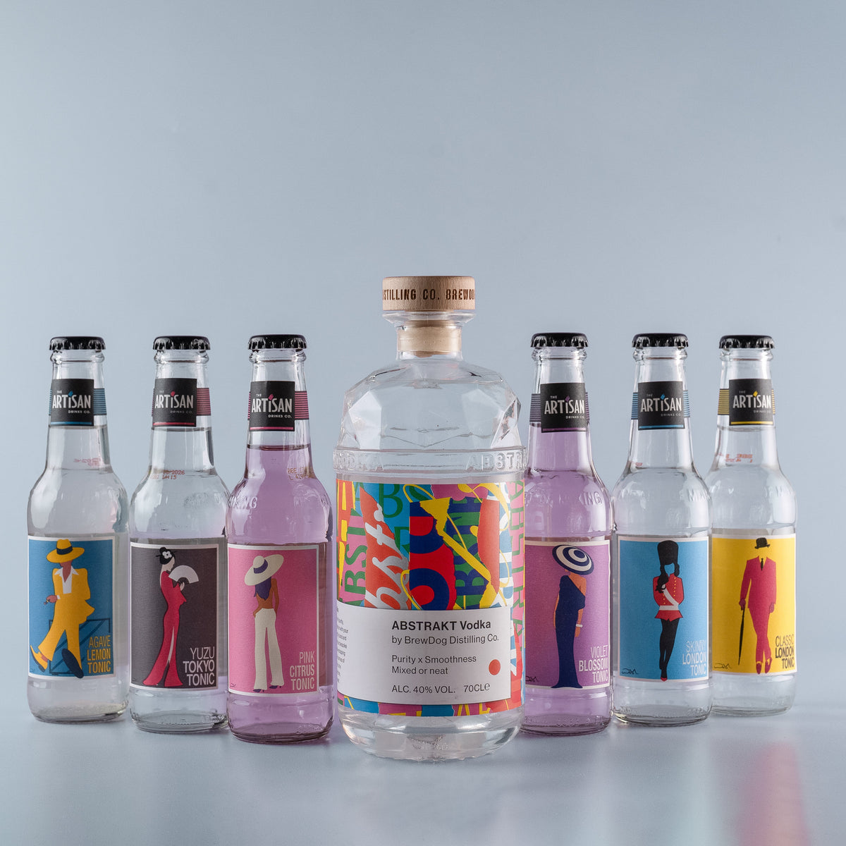 ABSTRAKT Vodka + Artisan Bottle Mixers Bundle