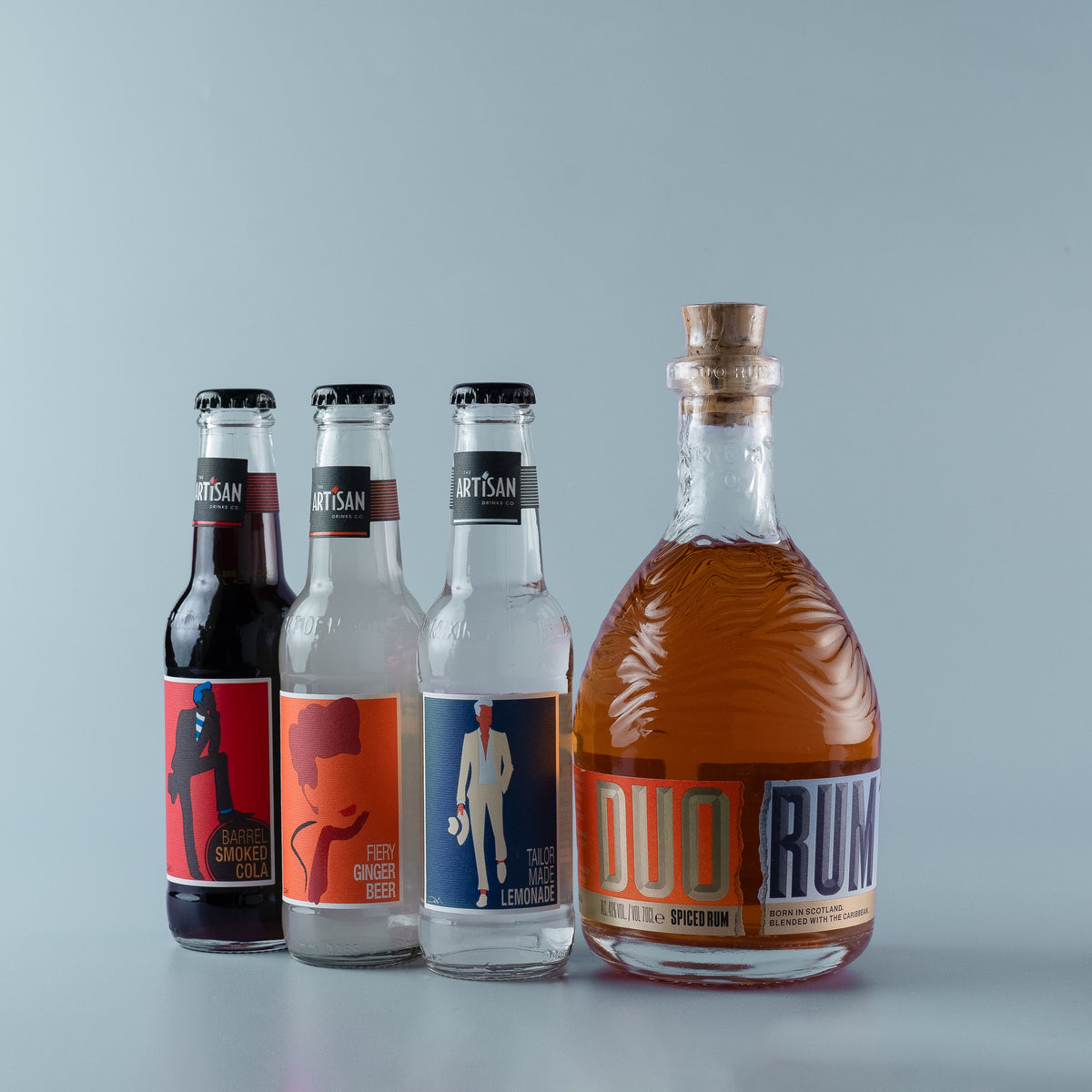 DUO SPICED RUM + Artisan Bottle Mixers Bundle